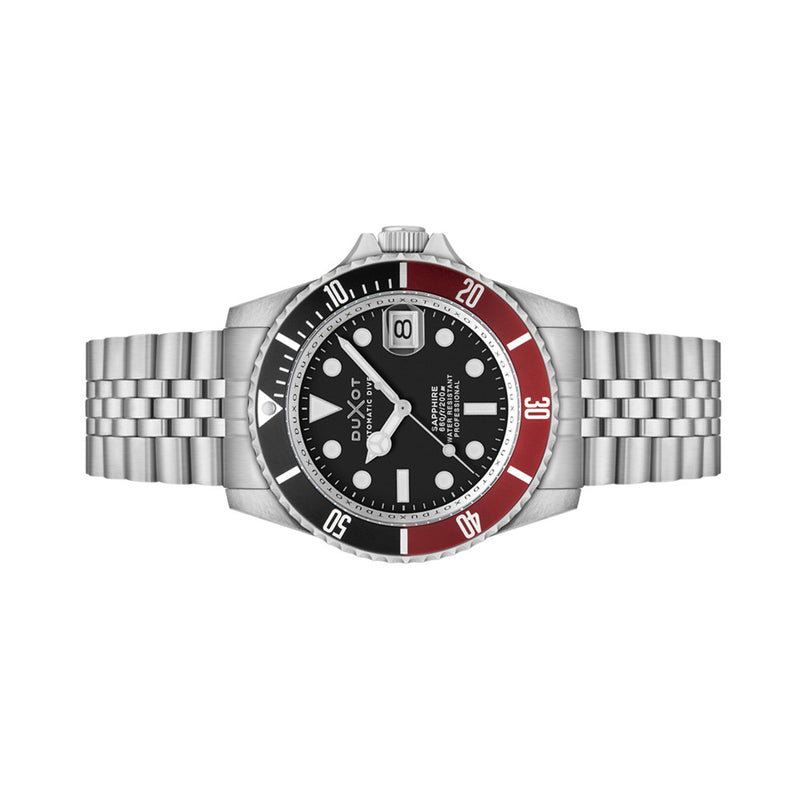 Duxot Atlantica Automatic Dive Watch with Jade Black Dial #DX-2057-88