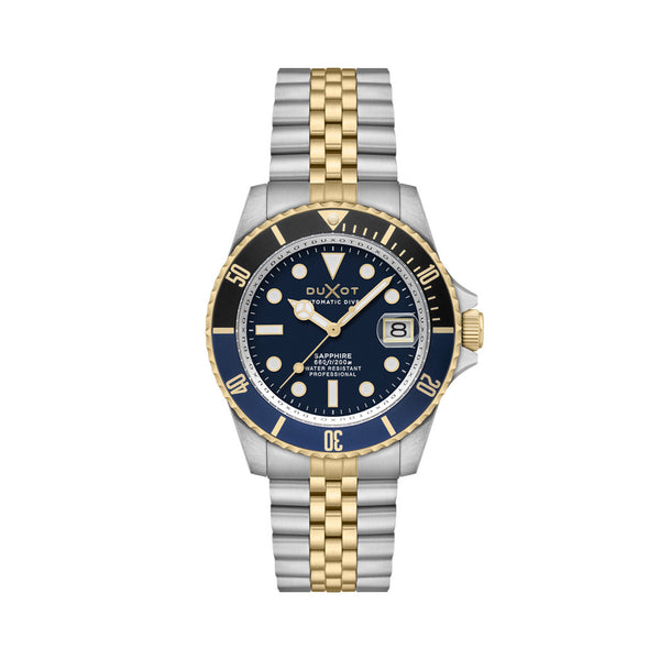 Duxot Atlantica Automatic Dive Watch with Two Tone Blue Dial #DX-2057-AA