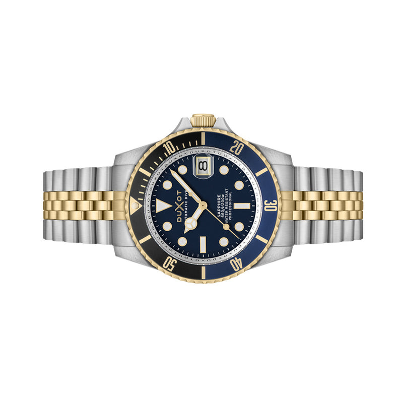 Duxot Atlantica Automatic Dive Watch with Two Tone Blue Dial #DX-2057-AA