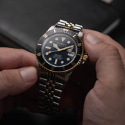 Duxot Atlantica Automatic Dive Watch with Two Tone Blue Dial #DX-2057-AA
