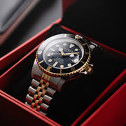 Duxot Atlantica Automatic Dive Watch with Two Tone Blue Dial #DX-2057-AA