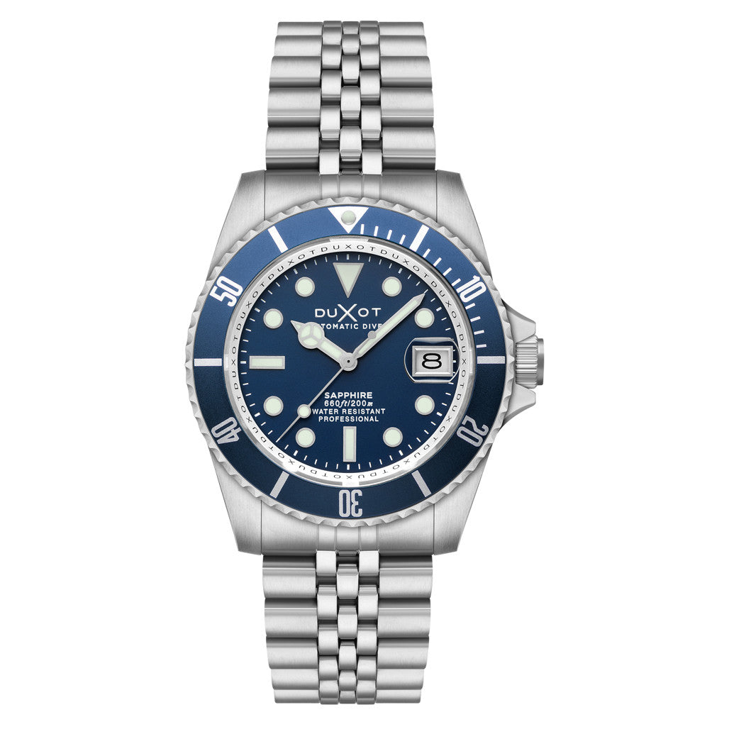 Duxot Atlantica Automatic Dive Watch with Saxe Blue Dial #DX-2057