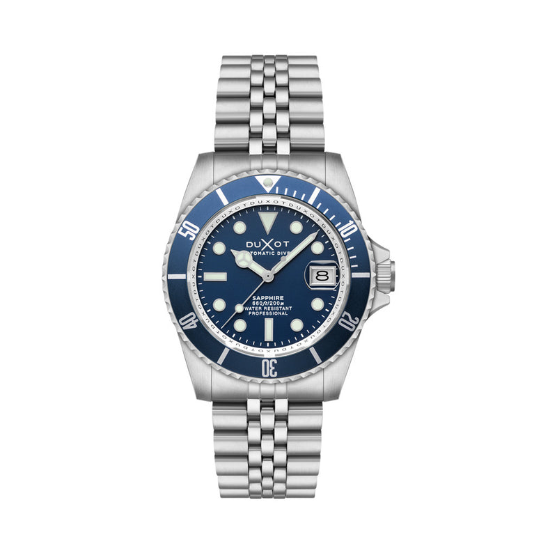 Duxot Atlantica Automatic Dive Watch with Saxe Blue Dial #DX-2057-BB