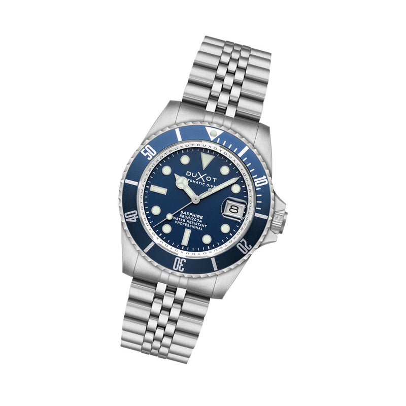 Duxot Atlantica Automatic Dive Watch with Saxe Blue Dial #DX-2057-BB