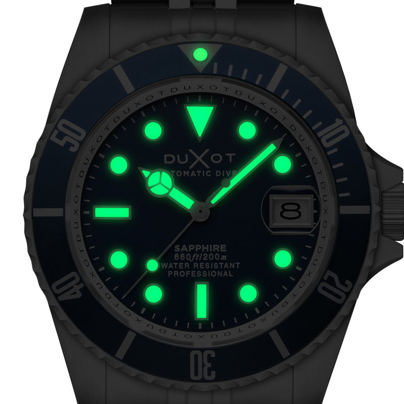 Duxot Atlantica Automatic Dive Watch with Saxe Blue Dial #DX-2057-BB