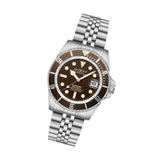 Duxot Atlantica Automatic Dive Watch with Chestnut Brown Dial #DX-2057-CC