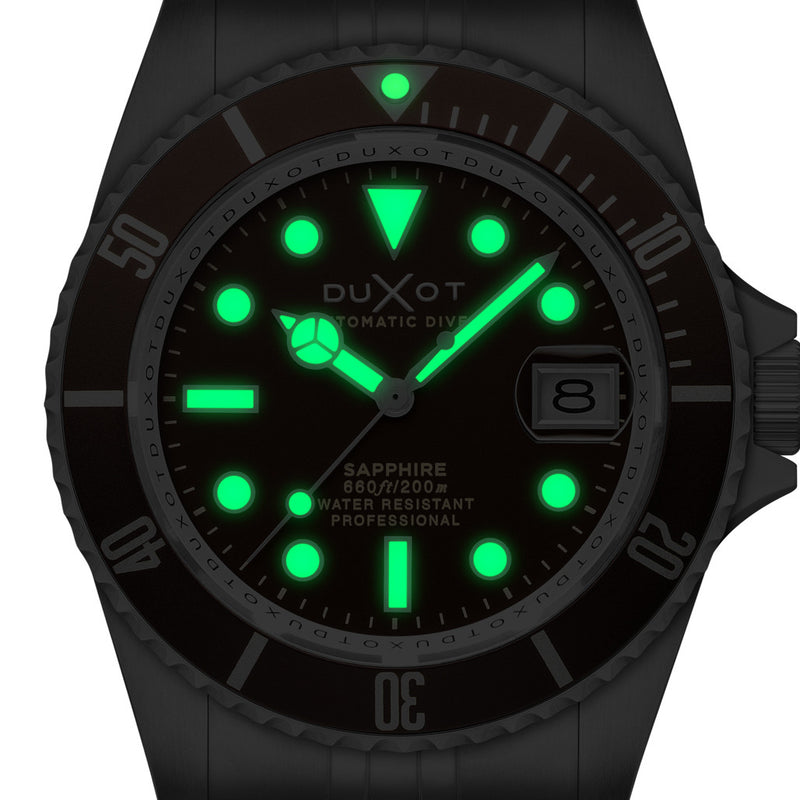 Duxot Atlantica Automatic Dive Watch with Chestnut Brown Dial #DX-2057-CC