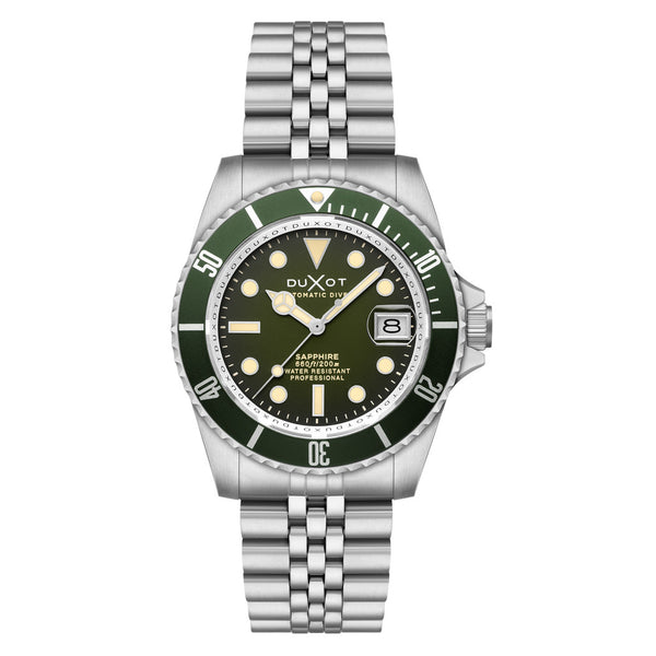 Duxot Atlantica Automatic Dive Watch with Hunter Green Dial #DX-2057-DD