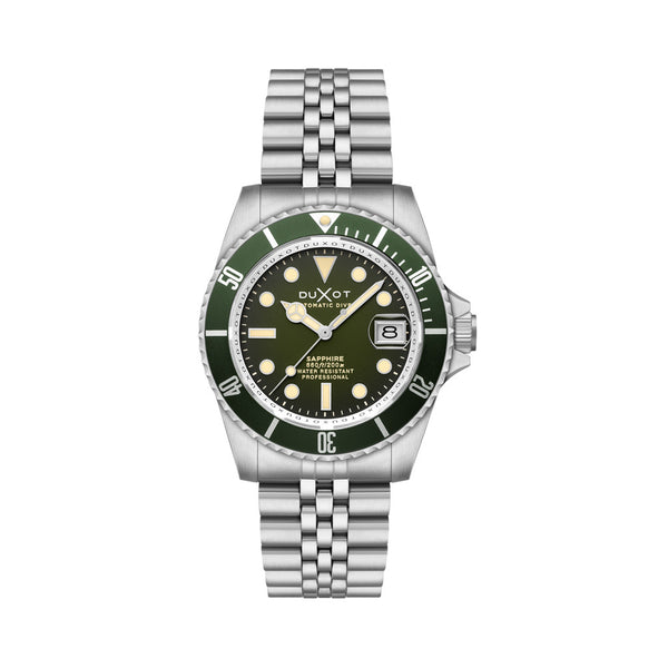 Duxot Atlantica Automatic Dive Watch with Hunter Green Dial #DX-2057-DD