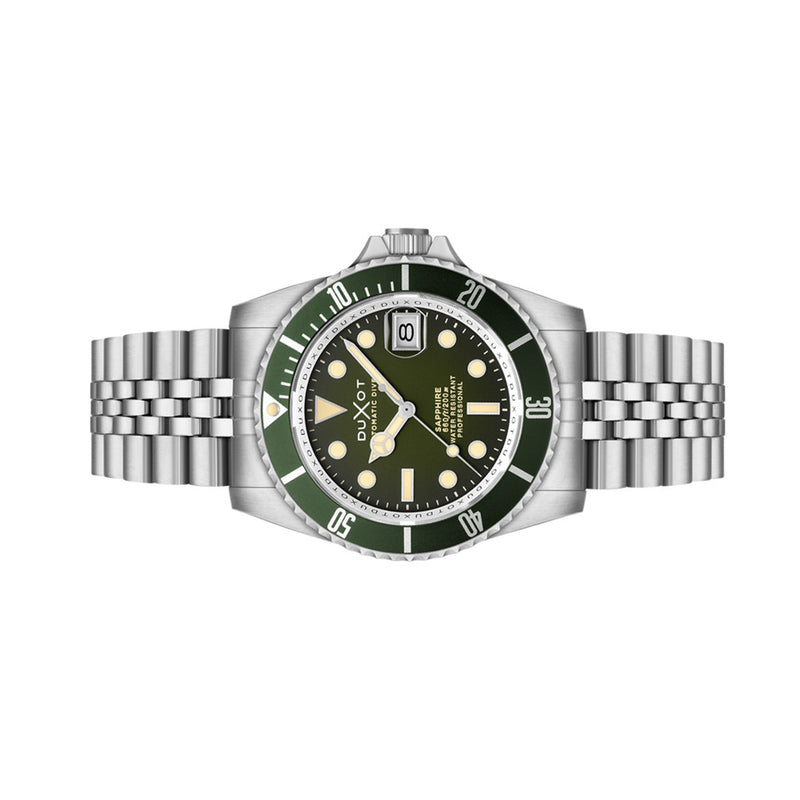 Duxot Atlantica Automatic Dive Watch with Hunter Green Dial #DX-2057-DD