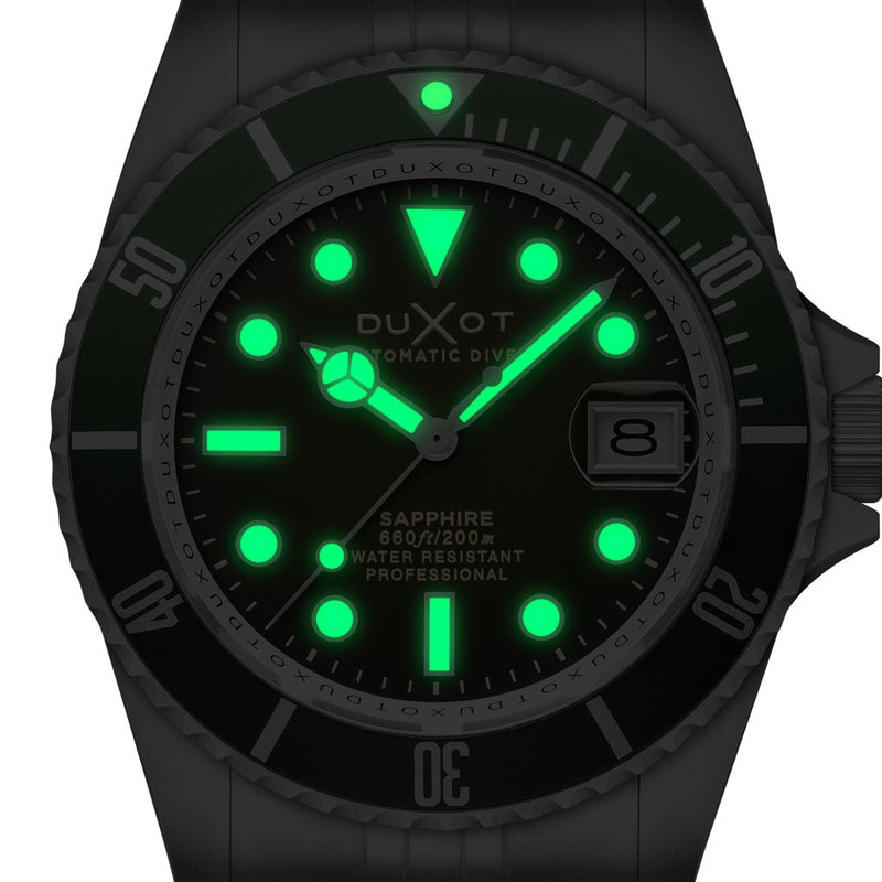 Duxot Atlantica Automatic Dive Watch with Hunter Green Dial #DX-2057-DD