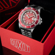 Duxot Atlantica Automatic Dive Watch with Merlot Red Dial #DX-2057-EE