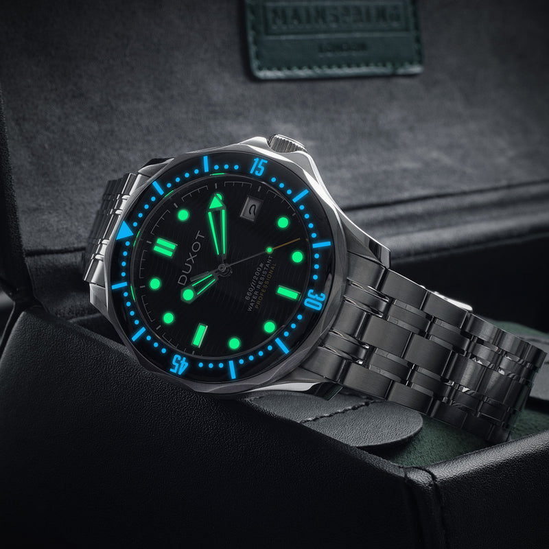 Duxot Henri Diver Automatic with Ink Black Dial #DX-2060-11