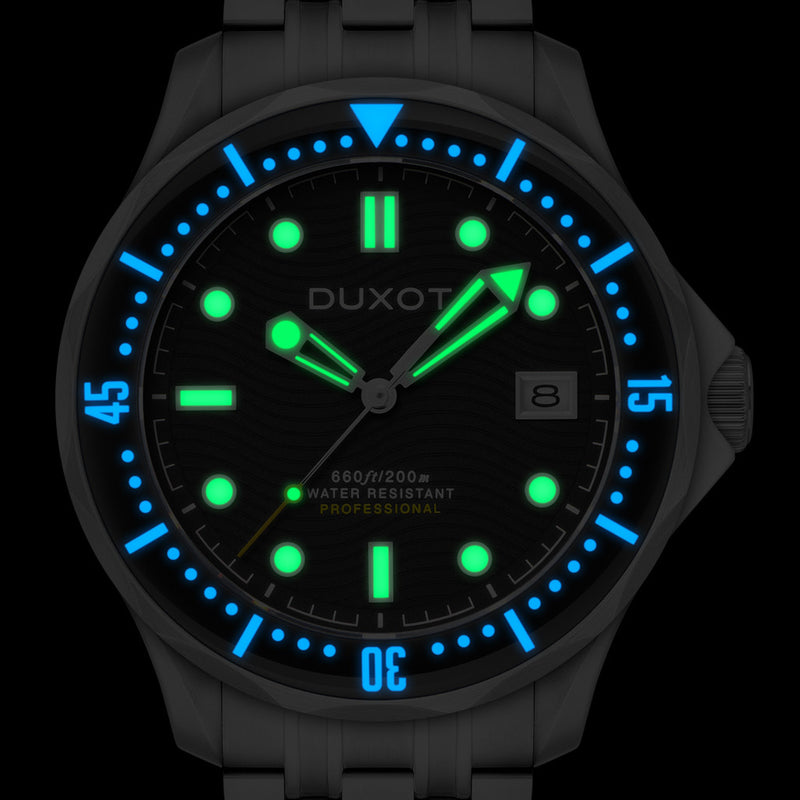 Duxot Henri Diver Automatic with Ink Black Dial #DX-2060-11