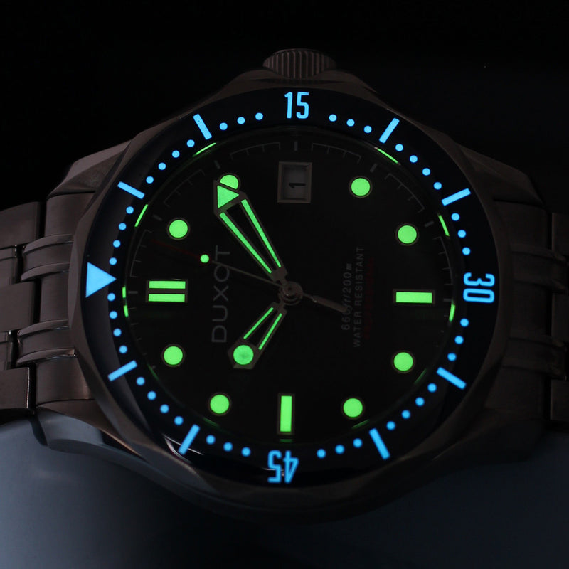 Duxot Henri Diver Automatic with Presidential Blue Dial #DX-2060-22