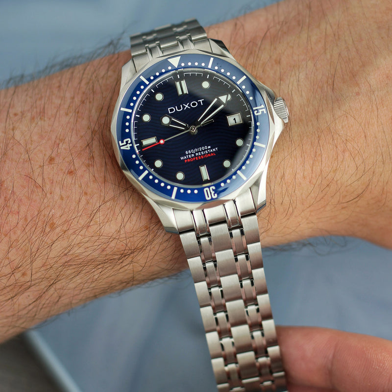 Duxot Henri Diver Automatic with Presidential Blue Dial #DX-2060-22