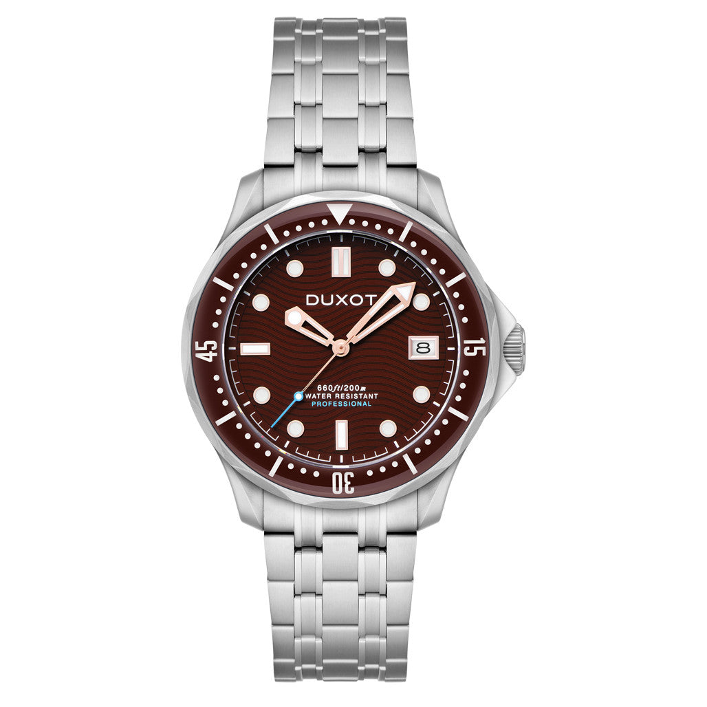 Duxot Henri Diver Automatic with Deep Brown Dial #DX-2060-44