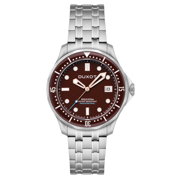 Duxot Henri Diver Automatic with Deep Brown Dial #DX-2060-44