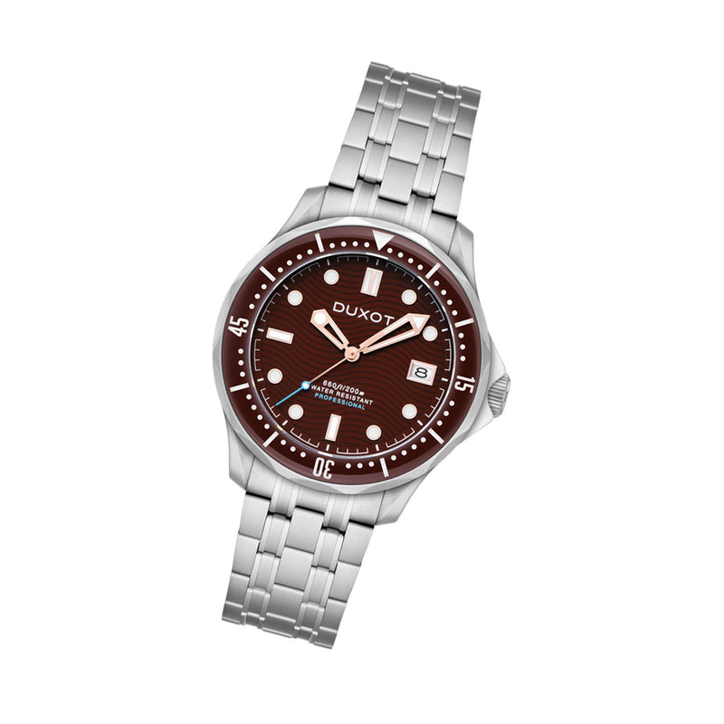 Duxot Henri Diver Automatic with Deep Brown Dial #DX-2060-44