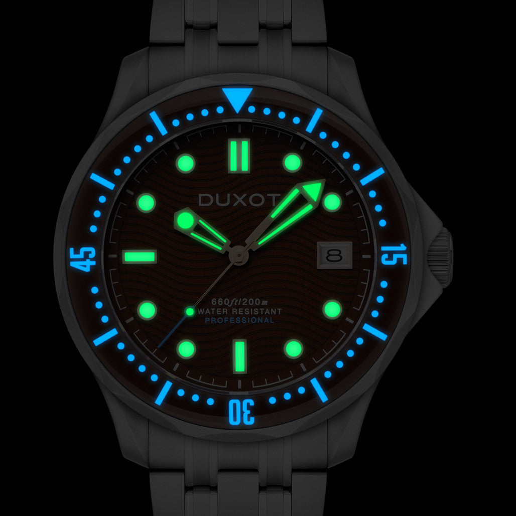 Duxot Henri Diver Automatic with Deep Brown Dial #DX-2060-44