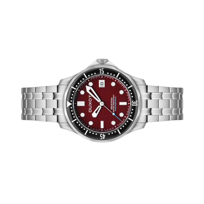 Duxot Henri Diver Automatic with Maroon Red Dial #DX-2060-55