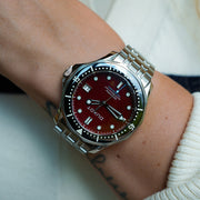 Duxot Henri Diver Automatic with Maroon Red Dial #DX-2060-55