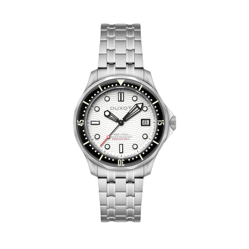 Duxot Henri Diver Automatic with Polar White Dial #DX-2060-77