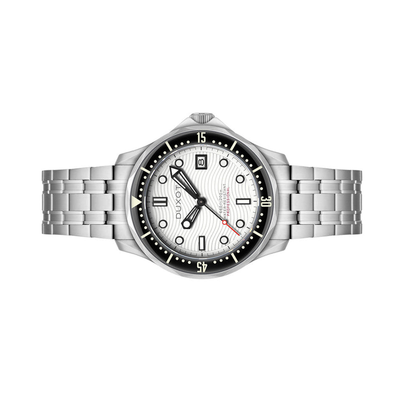 Duxot Henri Diver Automatic with Polar White Dial #DX-2060-77