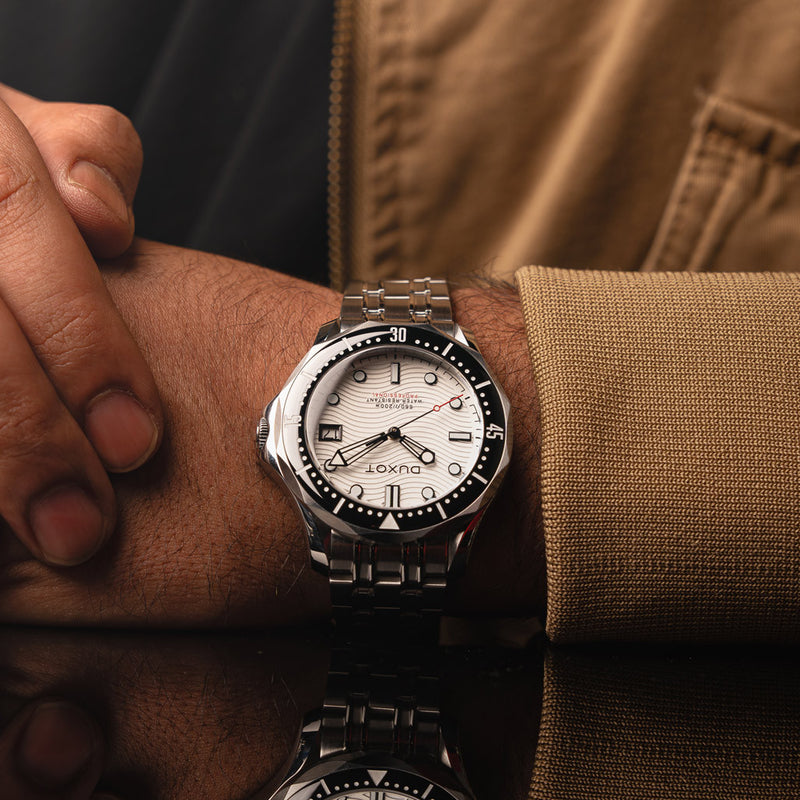 Duxot Henri Diver Automatic with Polar White Dial #DX-2060-77