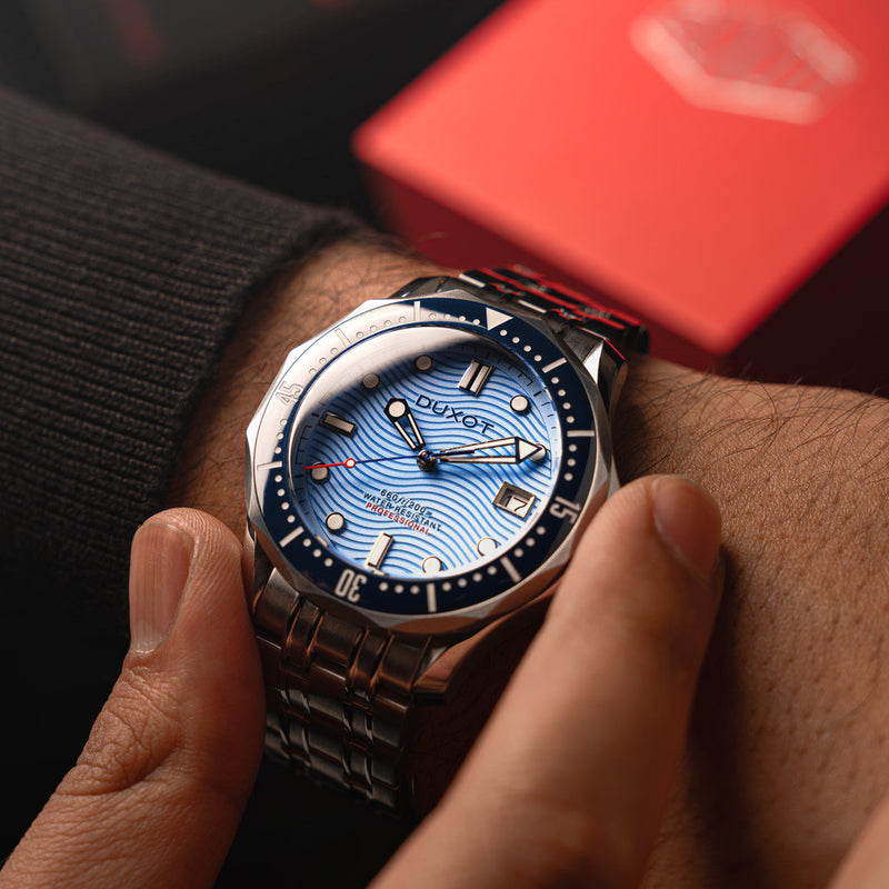 Duxot Henri Diver Automatic with Sea Blue Dial #DX-2060-88