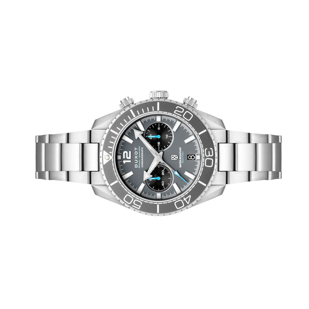 Duxot Tiburon Meca-Quartz Chronograph in Ash Grey #DX-2062-11
