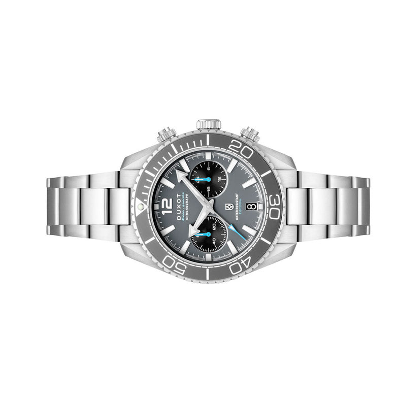 Duxot Tiburon Meca-Quartz Chronograph in Ash Grey #DX-2062-11
