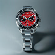 Duxot Tiburon Meca-Quartz Chronograph in Brick Red #DX-2062-22