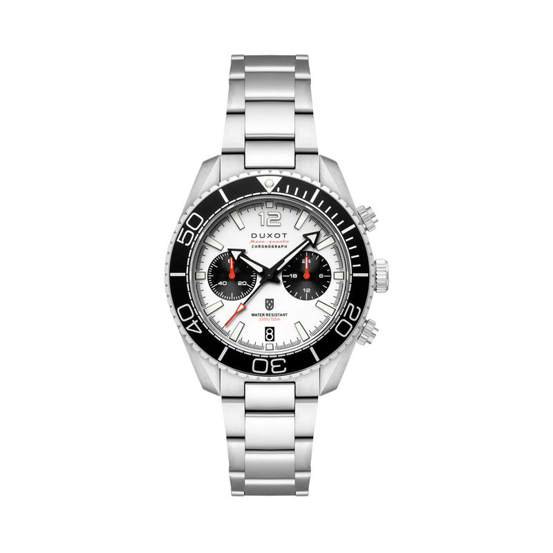 Duxot Tiburon Meca-Quartz Chronograph in Buff White #DX-2062-44