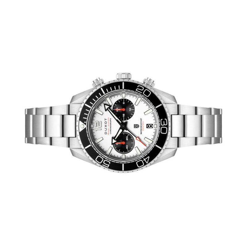 Duxot Tiburon Meca-Quartz Chronograph in Buff White #DX-2062-44