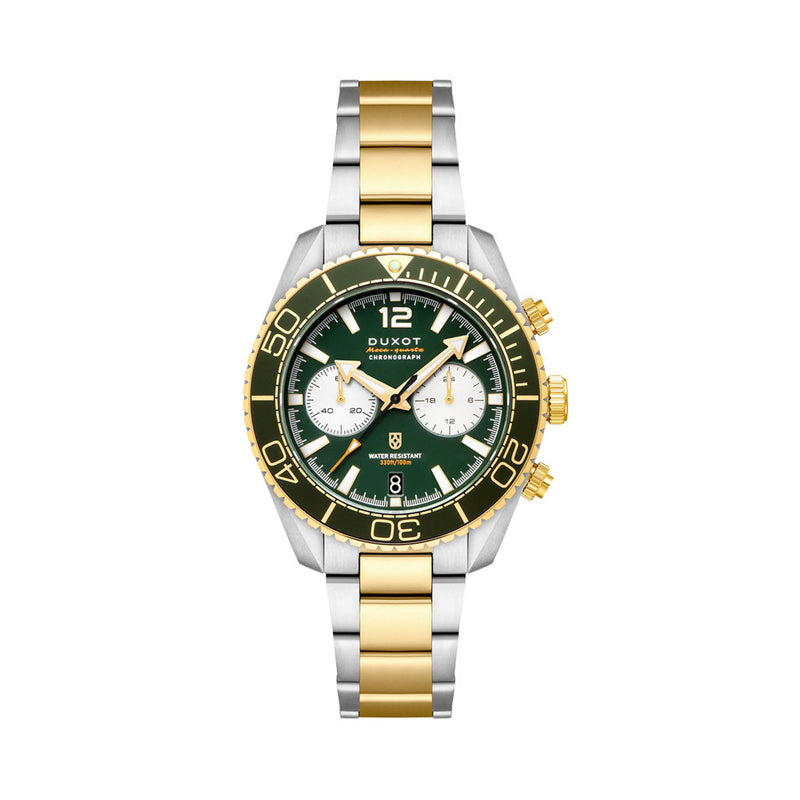 Duxot Tiburon Meca-Quartz Chronograph in Green Gold #DX-2062-55