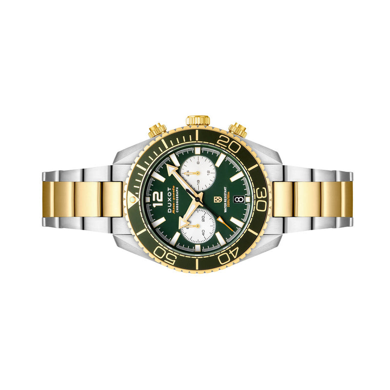 Duxot Tiburon Meca-Quartz Chronograph in Green Gold #DX-2062-55