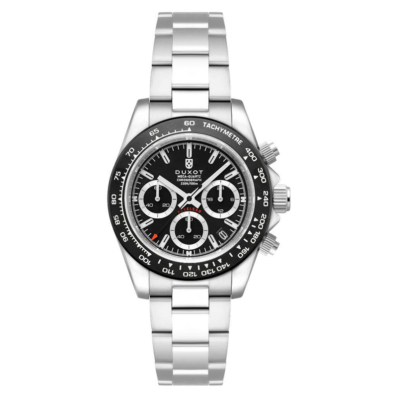Duxot Accelero Chronograph with Pitch Black Dial #DX-2065-22