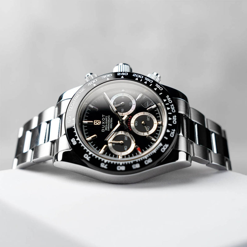 Duxot Accelero Chronograph with Pitch Black Dial #DX-2065-22