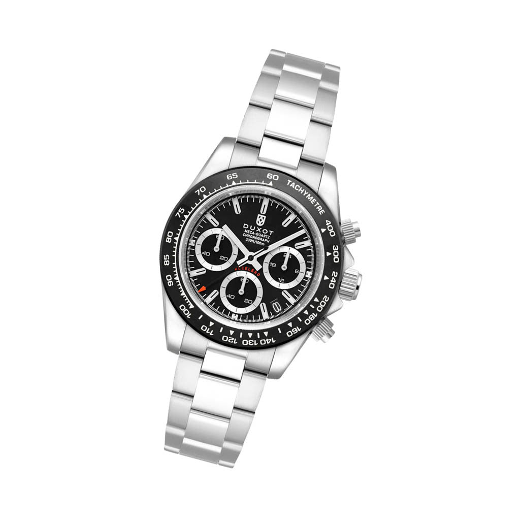 Duxot Accelero Chronograph with Pitch Black Dial #DX-2065-22