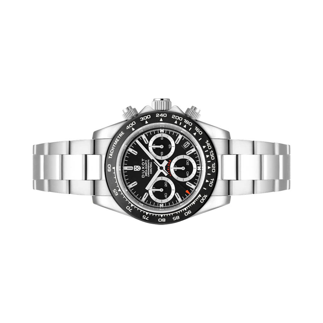 Duxot Accelero Chronograph with Pitch Black Dial #DX-2065-22