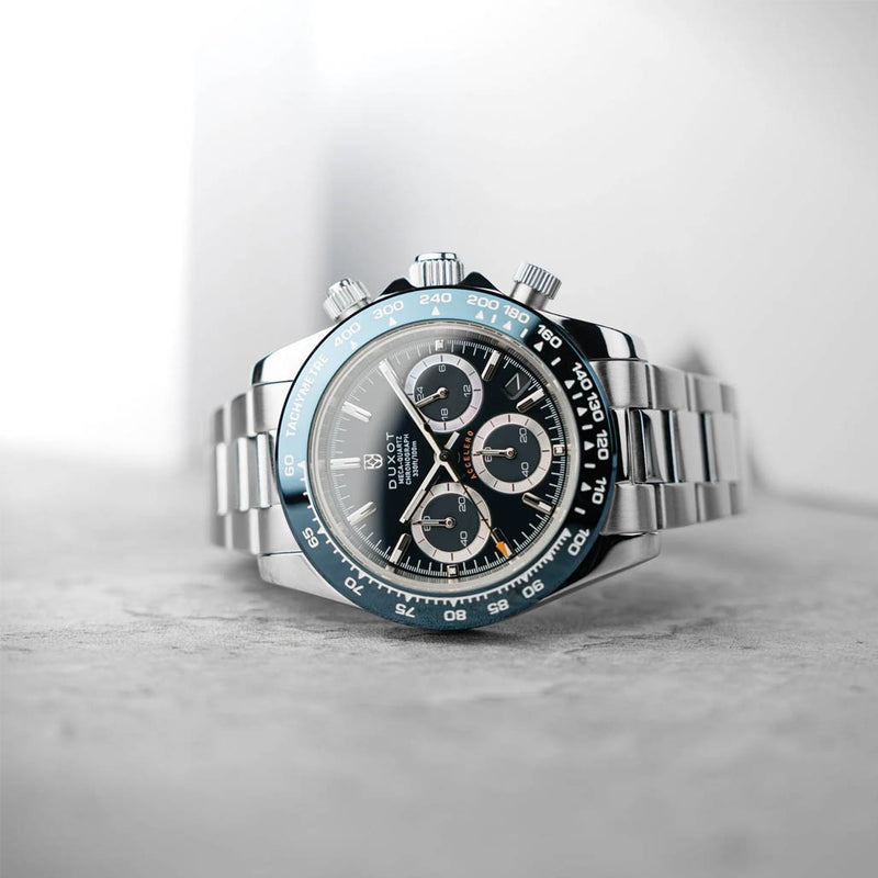Duxot Accelero Chronograph with Cambridge Blue Dial #DX-2065-33
