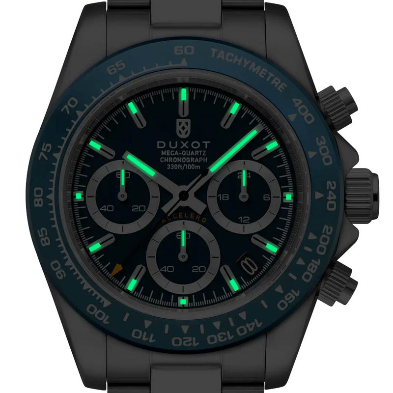 Duxot Accelero Chronograph with Cambridge Blue Dial #DX-2065-33