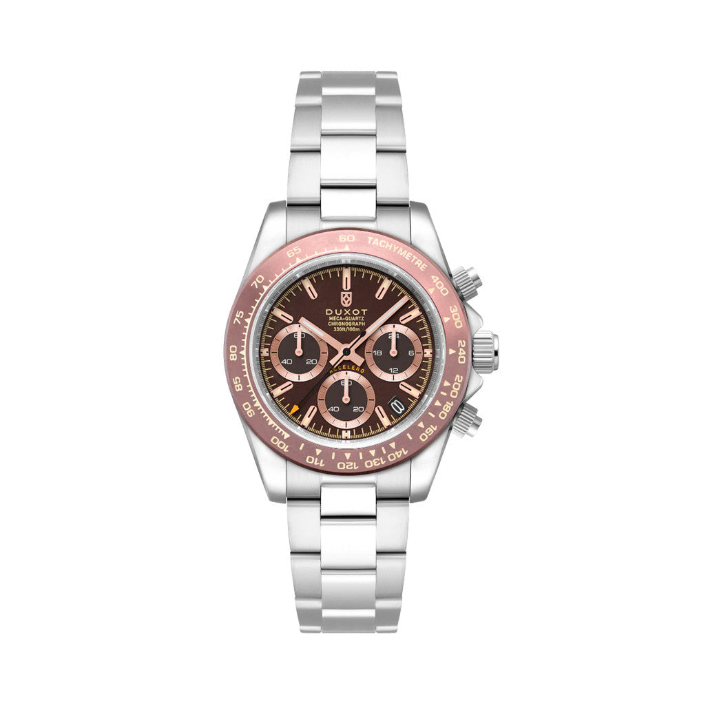 ウサコ44 Duxot Accelero Chronograph with Chestnut Brown Dial #DX-2065-44