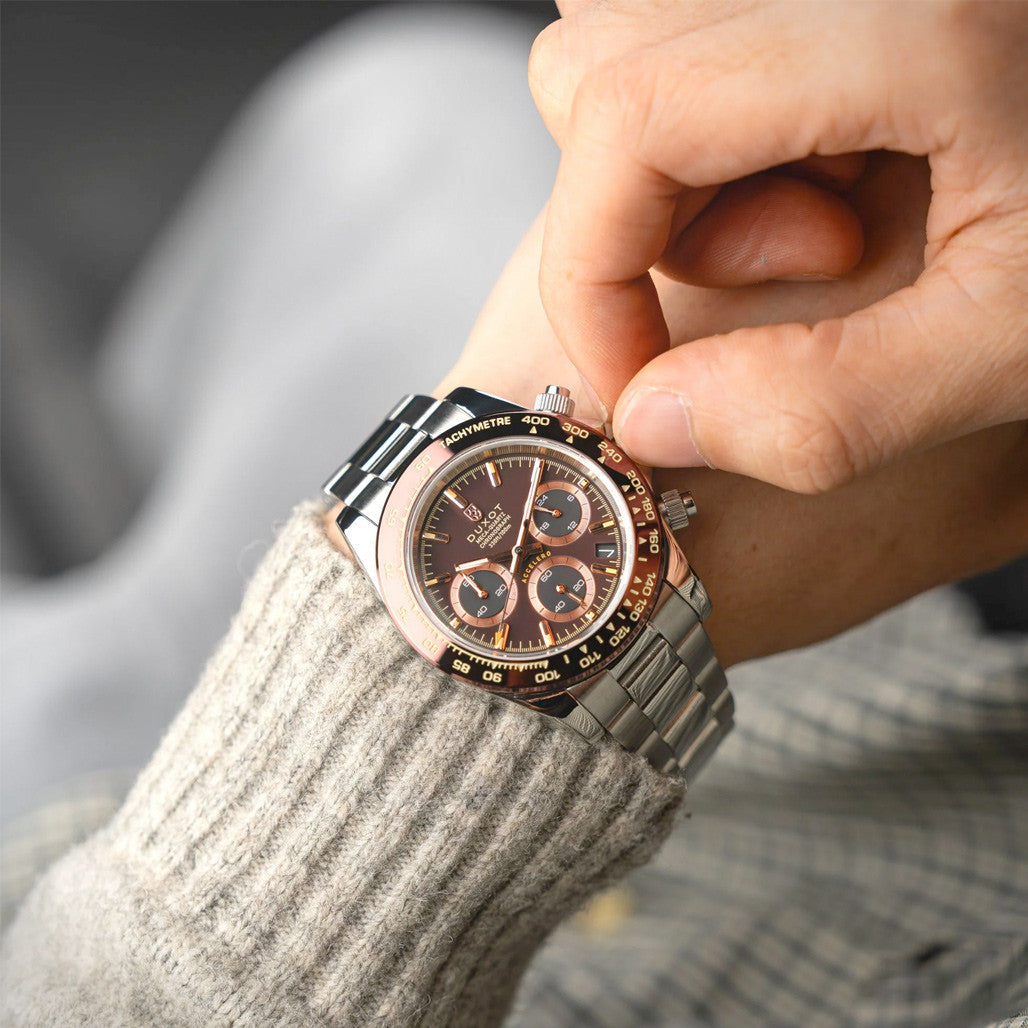 ウサコ44 Duxot Accelero Chronograph with Chestnut Brown Dial #DX-2065-44