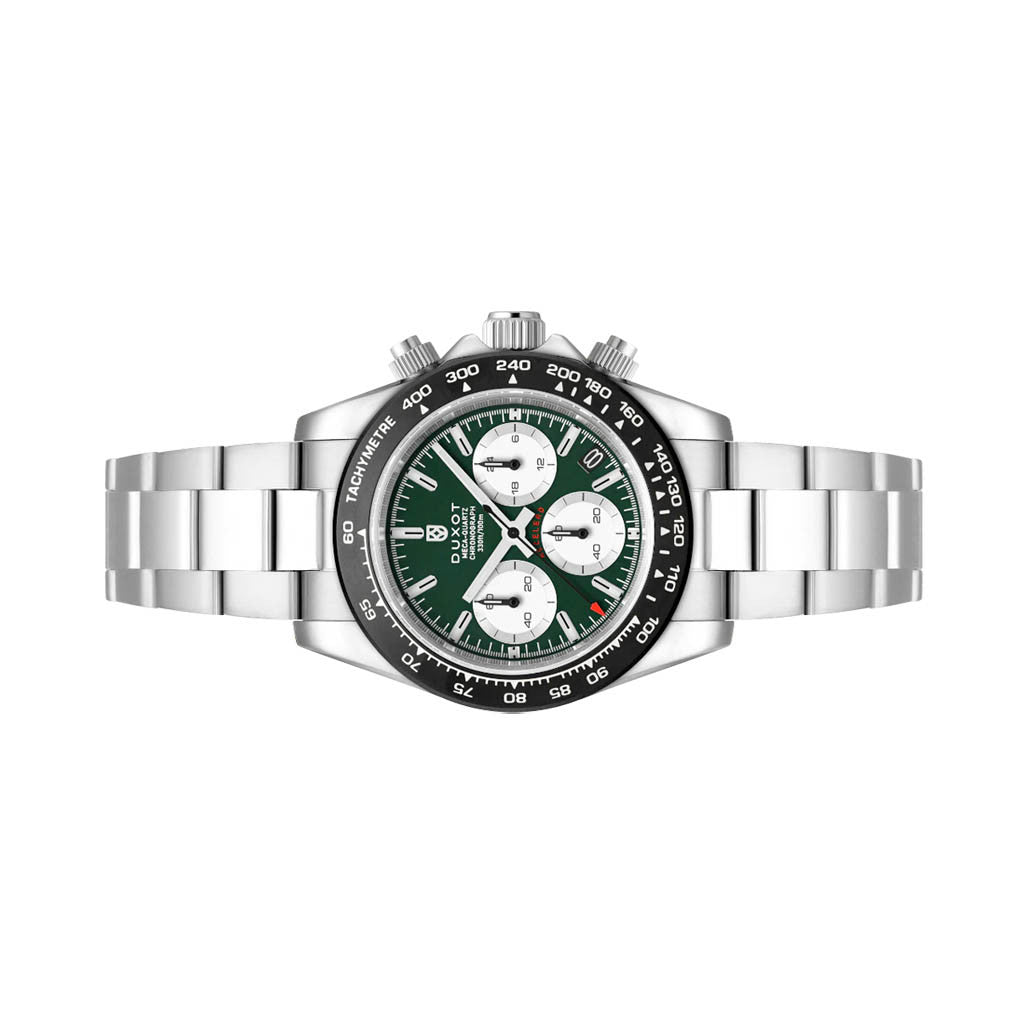 Duxot Accelero Chronograph with Jade Green Dial #DX-2065-55 — Long