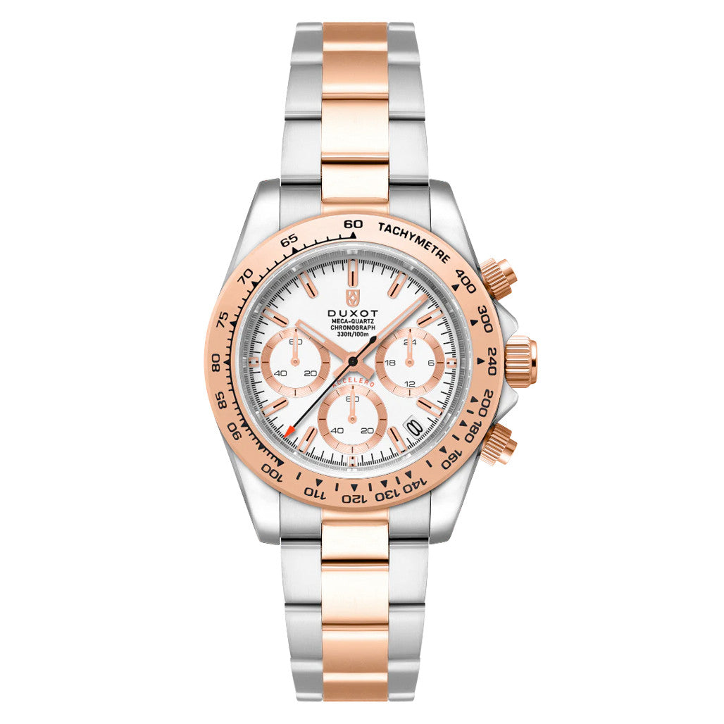 Duxot Accelero Chronograph with Cascading White Dial #DX-2065-77