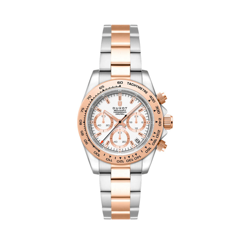 Duxot Accelero Chronograph with Cascading White Dial #DX-2065-77