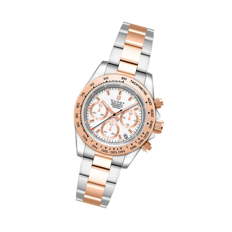 Duxot Accelero Chronograph with Cascading White Dial #DX-2065-77