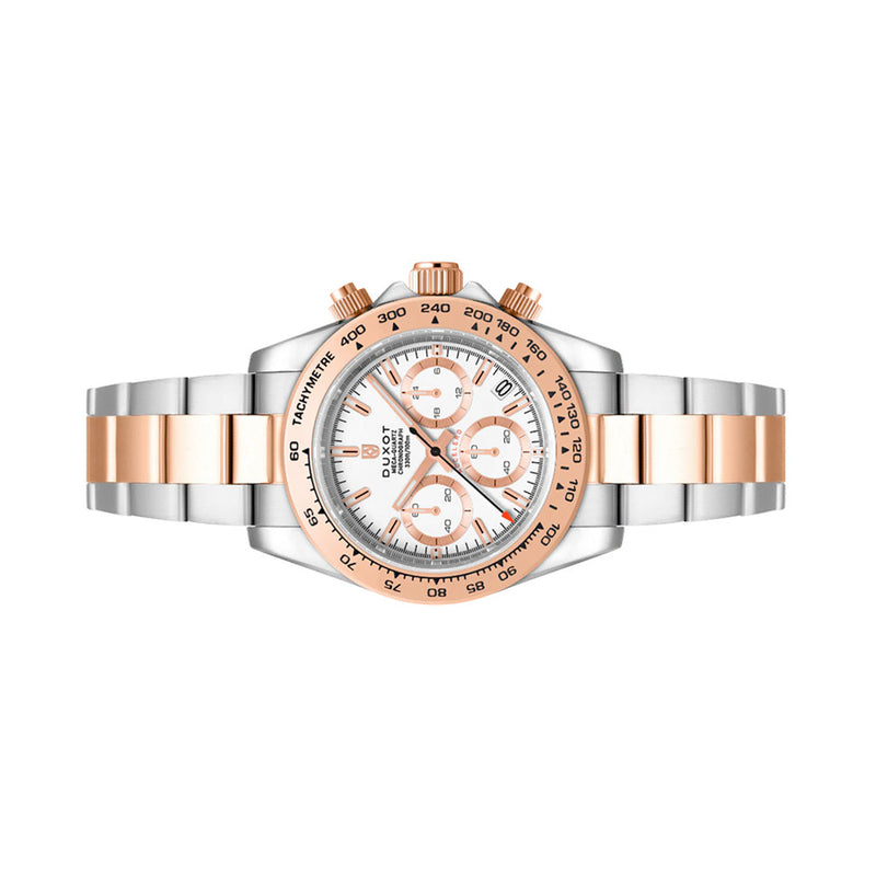 Duxot Accelero Chronograph with Cascading White Dial #DX-2065-77